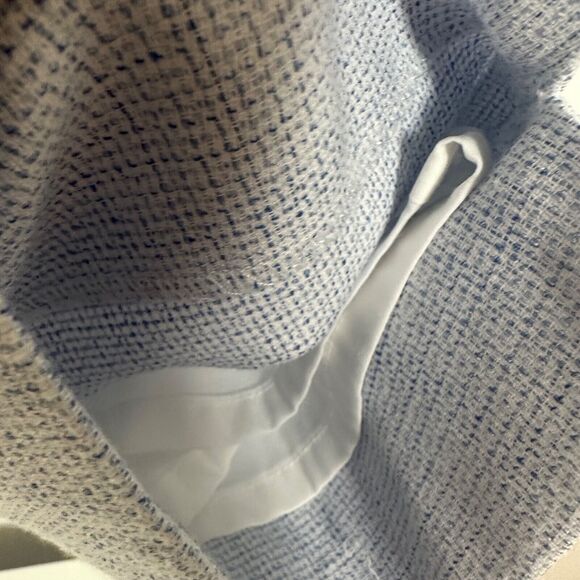 Talbots Womens High Rise Pull-On Lined Cropped Light Blue Chino Trouser Pants 12 - Picture 5 of 7